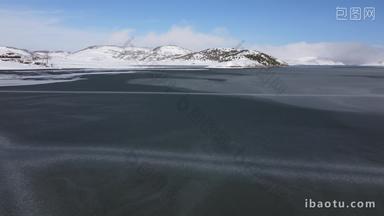 大山包4K冰冻河流航拍